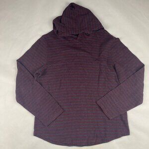 Vince Striped Pullover Hooded Long Sleeve Sweatshirt Men's Size M